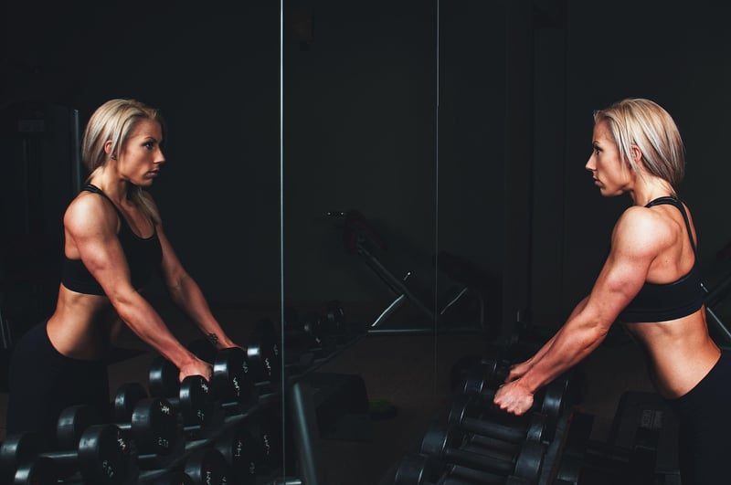 Woman doing core exercise