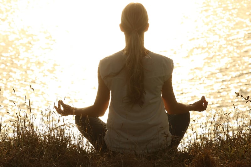 Yoga Pose at Sunrise